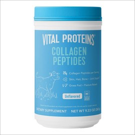 Vital Proteins Collagen Peptides - Powder Dietary Supplement, 9.33 oz, Unflavored | Hair, Nail, Skin, Bone and Joint Health, 0g Sugar