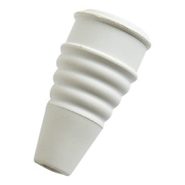 Merriway BH05988 Small White Rubber Kitchen Splash Preventor Tap Swirl For 1/2-inch Tap