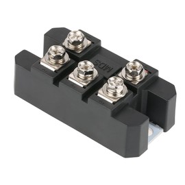 Rectificador de Puente de Diodo Rectificador de CA a CC Trifásico Negro MDS100A 100A Amp de Alta Potencia 1600V