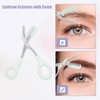 VOCOSTE Eyebrow Scissors, Eyebrow Cut, Comes with a Comb, Removable,