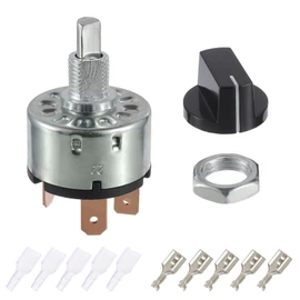EPLZON 12A 250V/16A 125V Rotary Switch 4Position 3Speed Fan Heater Speed Selector Switch with Knob and terminals