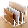 SANRUI Acrylic Mail File Organizer Sorters for Desk, 3 Upright