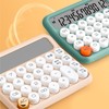 Desktop Calculator Mechanical Switch Calculator Anti-slip 12 Digits Large LCD