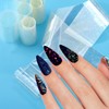 JERCLITY 12 Rolls Aurora Transparent Nail Foil Transfer Sticker Kit