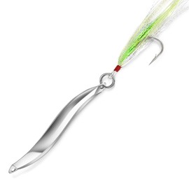 Boa Cushion Fishing Lures Bucktail Teasers Omelchenko Metal Lure Silver 1.4-Ounce 40gm Saltwater Freshwater