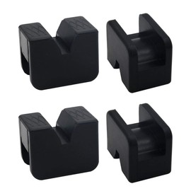 Neworld Jack Pad Adapter for Jack Stand Almost Universal Rubber Slotted Frame Rail Pinch welds Protector(Jack Stand Pads 4pack)