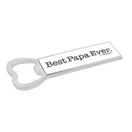 Bar Accessories Best Papa Ever Magnetic Bottle Opener White