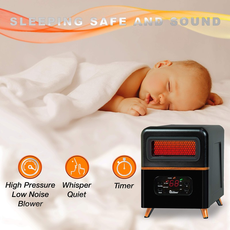 DR. INFRARED HEATER DR-978 New Upgraded Dual Heating Hybrid Portable