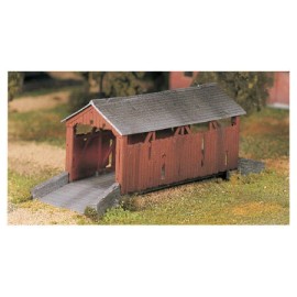 Bachmann 45992 O-Scale Covered Bridge Plasticville Snap KIT Easy Assembly