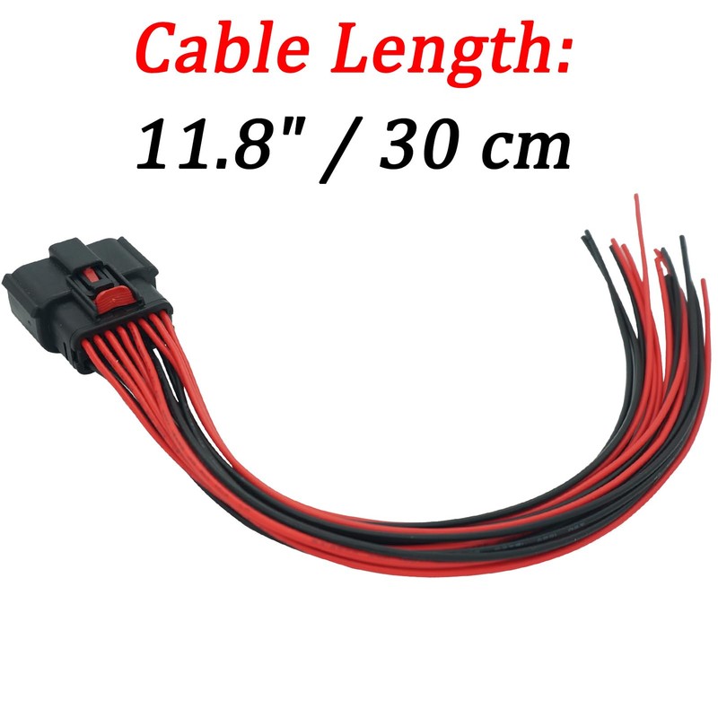 Micarun 16 Pin 16 Wire Halogen Headlight Wiring Harness Connector