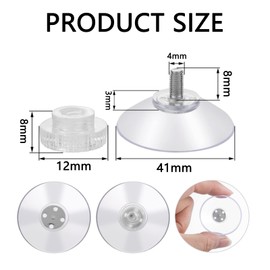 30Pcs Suction Cups, JINGIHE Plastic Sucker Pads Without Hook, Adhesive 1.57in/40mm Suction Pads with Screws Nut, Suctions Cup Holder for Windows, Bathrooms, Glass Walls, Car Sun Shades Acrylic Plate