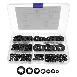 280 x Inner Tooth Screw Quick Release Clips M3-M12 Assortment with Storage Box for Machine Equipment and Industrial Production