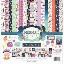 Echo Park Paper DR175016 Echo Park Collection Kit 12"X12"-Mermaid Dreams, Multi