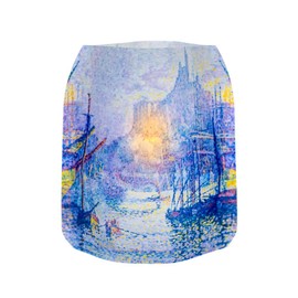 MODGY Luminary Lanterns Candle Holder Decorative Indoor Outdoor Decor, Lanterns for Wedding Centerpiece Decoration Outside Patio 4-Pack, with Flameless Floating LED Candles Paul Signac Notre Dame