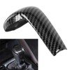 Gear Shift Knob Trim Carbon Fiber Grain Scratch Free Replacement