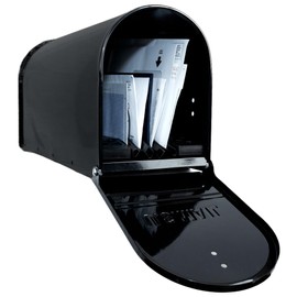 Dry Mailbox – Outdoor Metal Mailbox with Mailbox Insert to Keep Mail Dry | Weatherproof Mailbox for Outside for Secure Deliveries | Standard Outside Mailboxes | US Postal Service Approved - Black