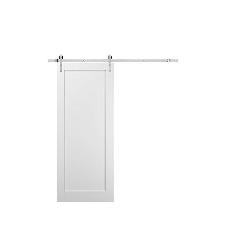 Sliding Barn Door | Quadro 4111 White Silk | Sample