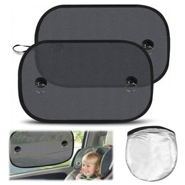 RXKFIGX 2 Pack Car Sun Shade for Baby, Car Sun Shade, Car Window Shades for Baby with Suction Cups, Car Blinds, Universal Baby Window Shade UV Protection Sun Visor for Cars, 50 x 30 CM