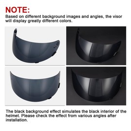 psler Qualifier Visor- Qualifier Helmet Visor Motorcycle Face Shield Accessories Replacement for Bell Qualifier/Star/Vortex/RS-1/Revolver,Black