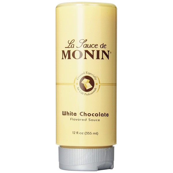 Monin White Chocolate Sauce, 17.28-Ounce Packages (Pack of 6)