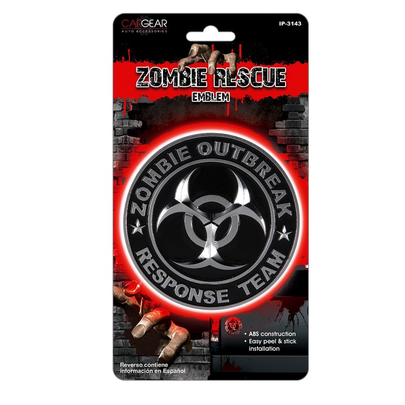 Pilot Automotive Pilot IP-3143 Zombie Response Team Emblem - Chrome/Black,