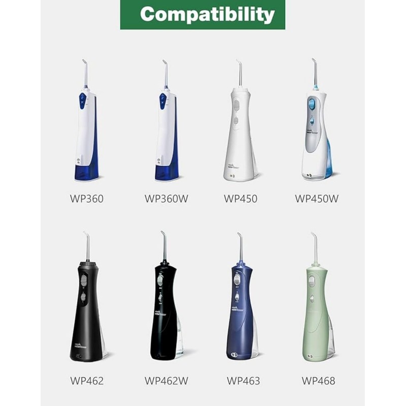 Musstad 2-Prong Charger Fit for Waterpik Cordless Pearl Water Flosser