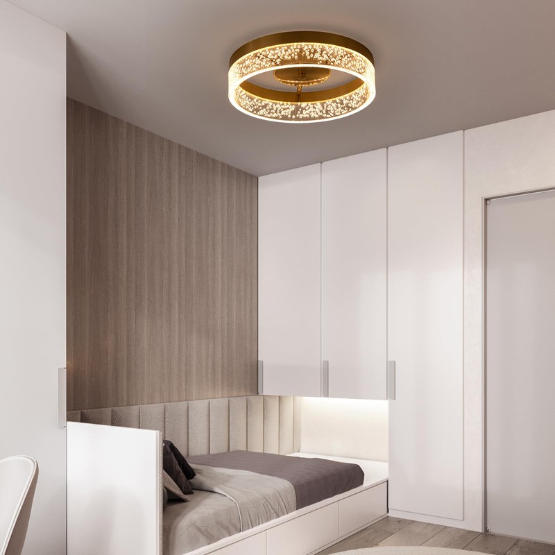 Jaycomey Modern LED Ceiling Light Fixture, 11.65" Flush Mount Kitchen