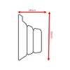 Swish Romantica 28mm Wooden Curtain Pole Recess Brackets, 1 Pair,
