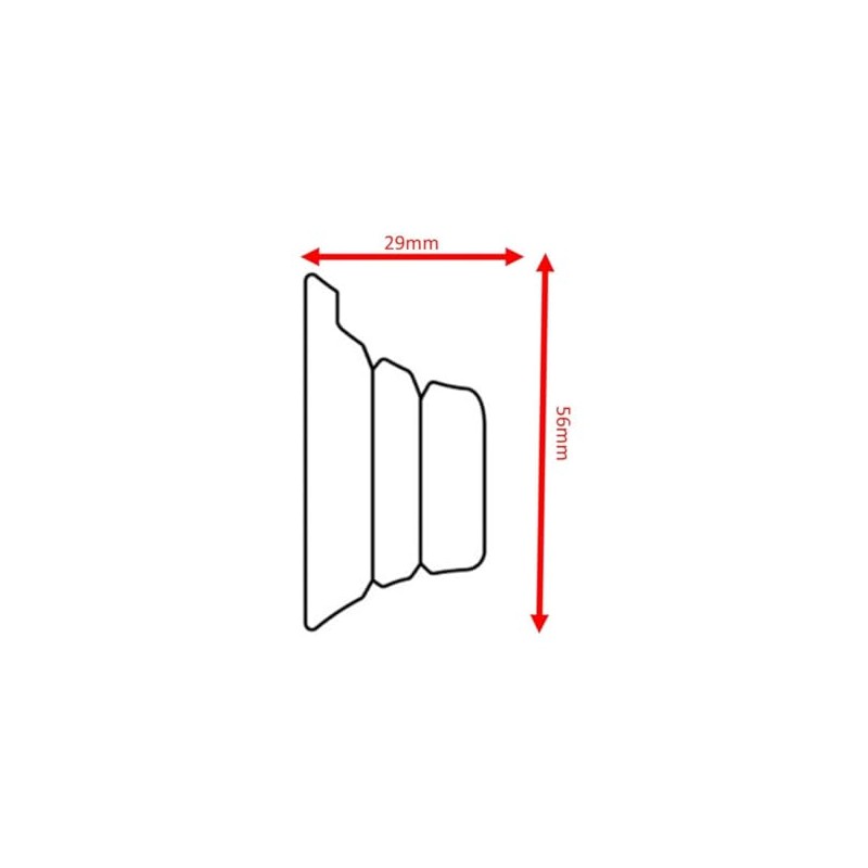 Swish Romantica 28mm Wooden Curtain Pole Recess Brackets, 1 Pair,