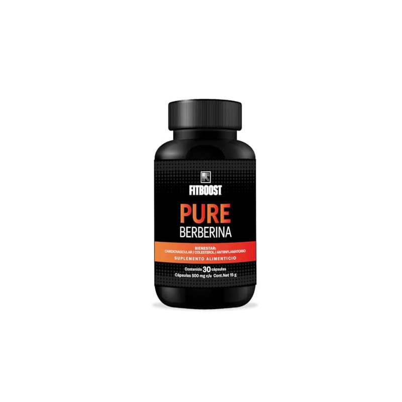 Pure Berberina FitBoost Berberina 1 Mes Suministro 30 Cápsulas