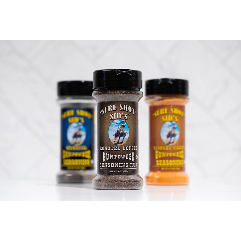 Sure Shot Sid’s Roasted Coffee Gunpowder Seasoning - Famous BBQ