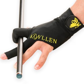 KONLLEN Gloves New Stretch Fabrics Billiard Gloves One Piece Five Colors L/XL Non-Slip Left Right Pool Glove Snooker Glove Billiard Accessories