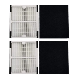 HALIEVE Replacement HEPA & Carbon Air Purifier Filter Set for Idylis Models 2-Pack