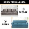 PrinceDeco T Cushion Sofa Slipcover 4 Pieces Sofa Covers for