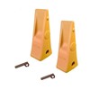 2 - CAT Style Backhoe/Loader Bucket Dirt Teeth w pins