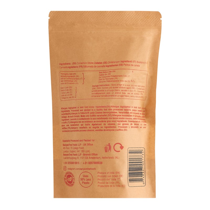 BanyanTree Foods Premium Cinnamon Sticks| Curls | Quills 100g~ All