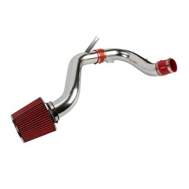 PHILTOP 3" Cold Air Intake Kit System Compatible with Honda Accord 2008 2009 2010 2011 2012 L4 2.4L, High Performance, Red