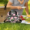 Flower Lunch Bag for Women Men Insulated Reusable Lunch Box