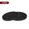 sourcing map 2pcs Car Cup Coasters Universal PVC Car Cup