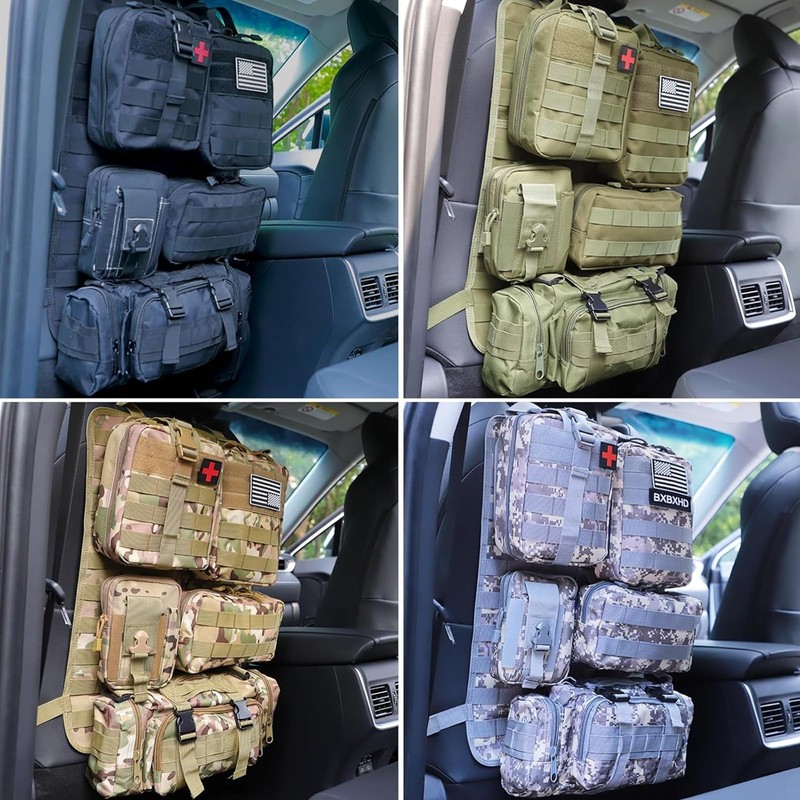 Universal Tactical Car Seat Back Organizer Bag Tactical Molle Vehicle