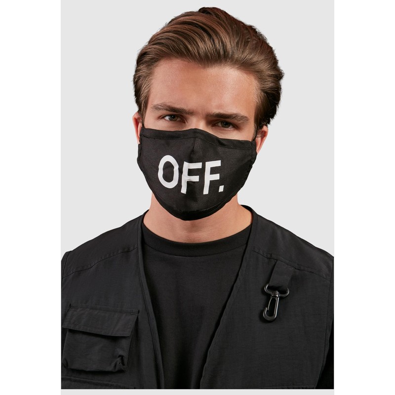 Urban Classics Unisex Face Mask Off 2-Pack Everyday Mask, black