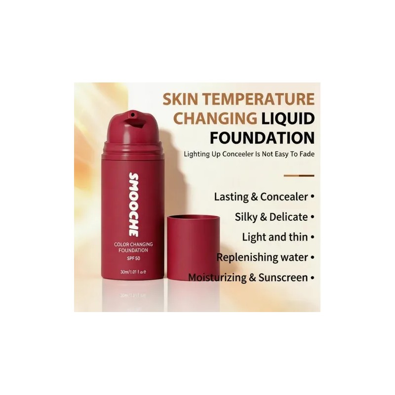 Base Líquida Con Cambio De Color Y Protector Solar Spf50