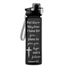 Religious Water Bottle - for I Know The Plans Jeremiah