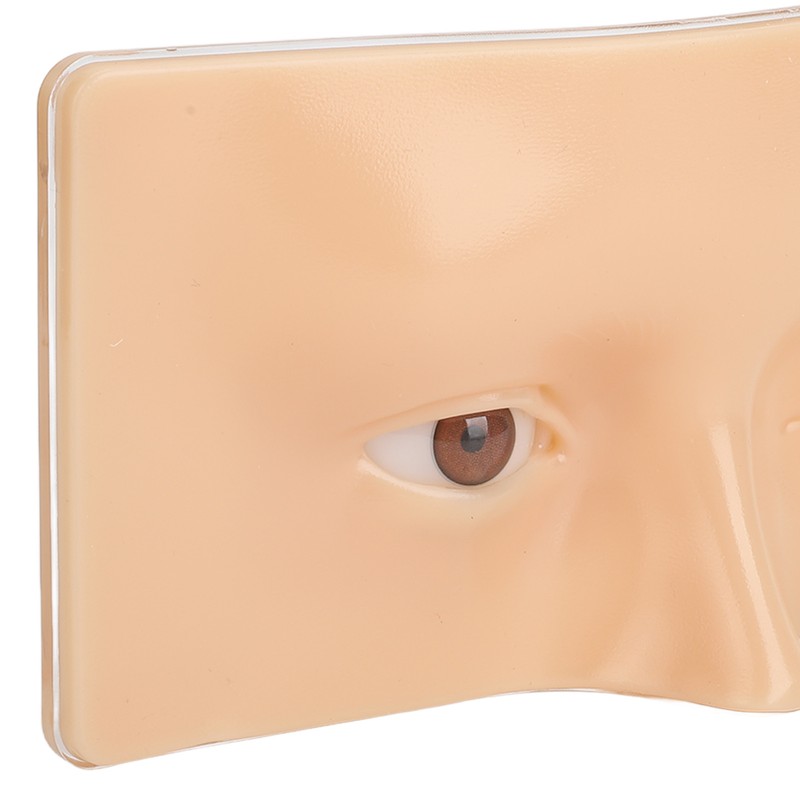 Eye Makeup Practice Board Open Close Eyes Reusable Silicone Mannequin