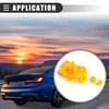 Motoforti Universal Car Door Trim Panel Rivets,9mm Hole Dia,Plastic,Yellow,30Pcs