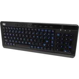 Adesso, Inc UD_Adesso SlimTouch 120 - 3-Color Illuminated Compact Multimedia Keyboard