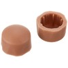 Bolt Nut Cap M6 Brown 2 Pieces