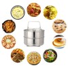 Stackable Steamer Insert Pans- Instant Pot Accessories 6 Qt-2 Silicone