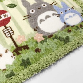 Senko 37147 My Neighbor Totoro Nakama Long Toilet Mat, Approx. 31.5 x 23.6 inches (80 x 60 cm), Green, Antibacterial, Odor Resistant, Made in Japan