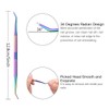 3-Piece Cuticle Pusher Set, Stainless Steel Cuticle Remover, Metal Cuticle